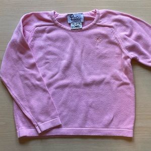 Kids Lilly Pulitzer sweater 4t soft pink